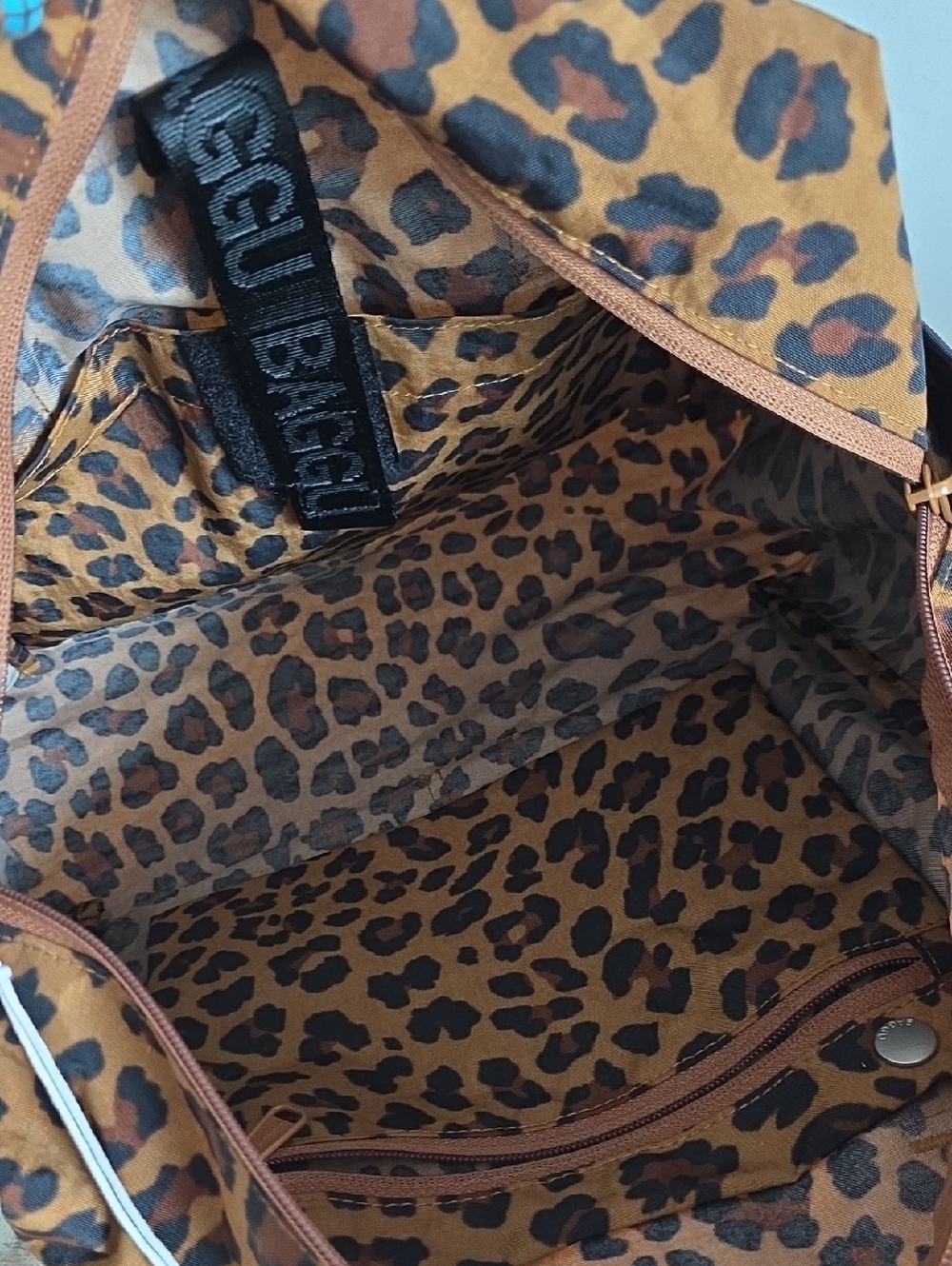 NWT Baggu Everyday Cloud Bag In Leopard - Picture 7 of 8